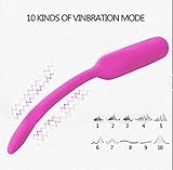 Superior Mats Long Silicone Plug Inserts Sounding Rod Vibrating Sound Dilators, Pink