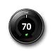 Nest Smart Learning Wi-Fi Programmable Thermostat, 3rd Gen, Mirror Black (T3018US)