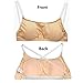 iMucci Beige Seamless Clear Back Bra with Clear Straps for Adult Women Large for adult cup C D