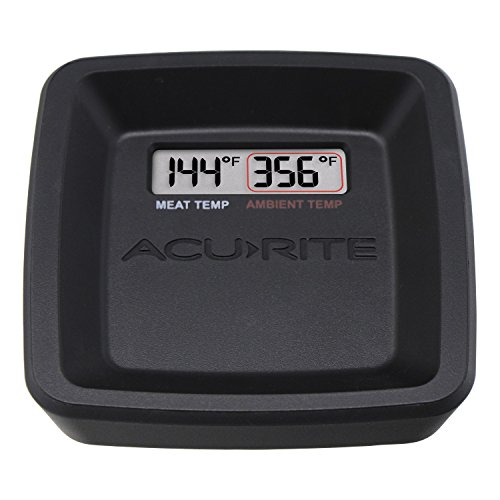 AcuRite 01185M Digital Meat Thermometer with Wireless Display and Time Left to Cook