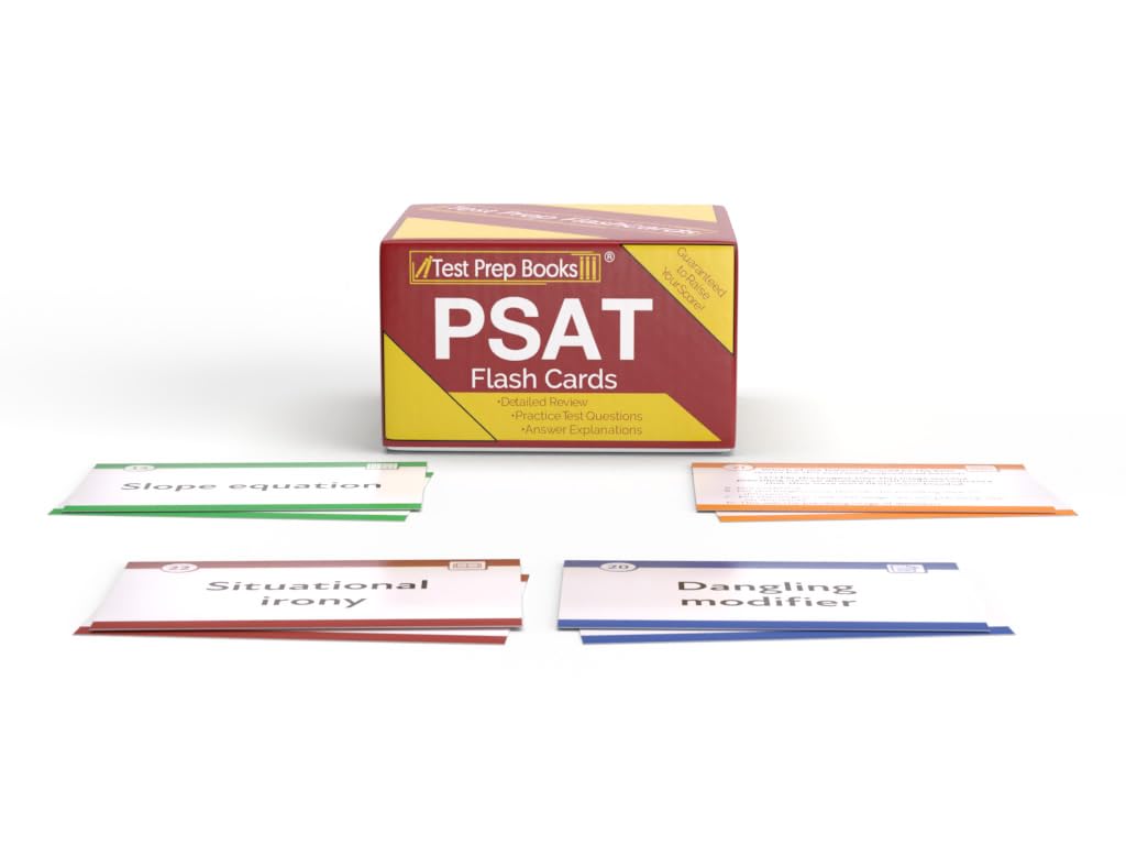 PSAT Study Cards: PSAT Prep 2025-2026 with Practice Test Questions for the College Board PSAT [Full Color Cards] PSAT Study Cards: PSAT Prep 2025-2026 with Practice Test Questions for the College Board PSAT [Full Color Cards] Cards