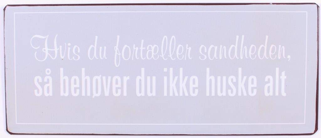 Sign - Hvis du fortæller sandheden, så behøver du ikke huske alt