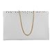 Women's Envelope Wedding Party Purses Chain Shoulder Bag Evening Day Clutch Bag for Ladies (White)