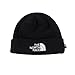 The North Face Double Layers Winter Thicken Polar Fleece Thermal Beanie Hat (Black, One Size)