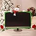 Chris.W Snow Man Computer Monitor Dust Cover Christmas Decoration for 19″ – 27″ Screen, Dustproof TV Screen Protectorthumb 2