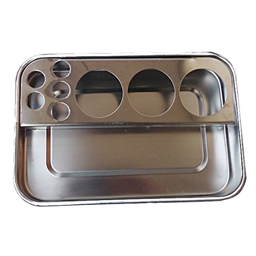 Stainless Steel Tray Medical Dental Instrument Organizer Lab Beauty Salon Tools Holder