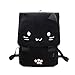 DanSoul Casual Knapsack Cartoon Cat Handbag Shoulders Bag Travel Bag for Girls&Women (Pink)