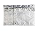 (50) 2 Quart 5 Mil Zip Seal Genuine Aluminum Foil Single Color Mylar Bags for Herb, Food and Organics Storage (10