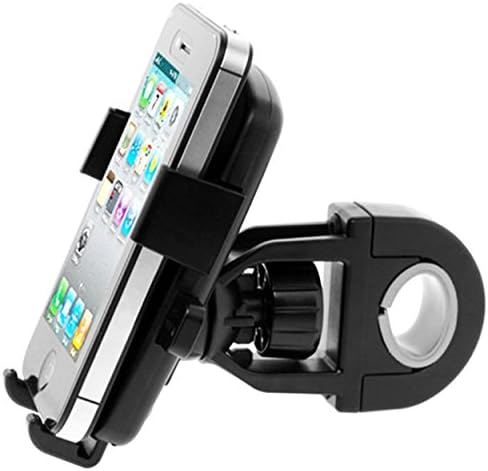 WayWay Anti-Slip Universal 360 Rotating Bicycle Bike Phone Holder Handlebar Clip Stand Mount Bracket For Cellphone Iphone Samsung GPS ( Black,3.5-5.5 Inch Width,Pack of 1)
