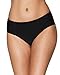 beautyin Women High Waisted Tummy Control Swim Bottoms Black Bikini Bottom Brief