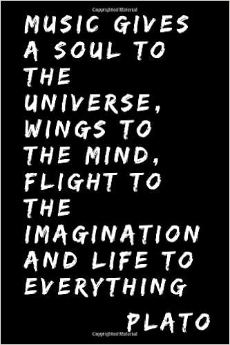 Plato Quote About Music Music Gives A Soul To The Universe, Wings To The Mind, Flight To The  Imagination And Life To Everything: Music Book. Plato Quote. Create Your  Own List Of Your Favorite Songs. :
