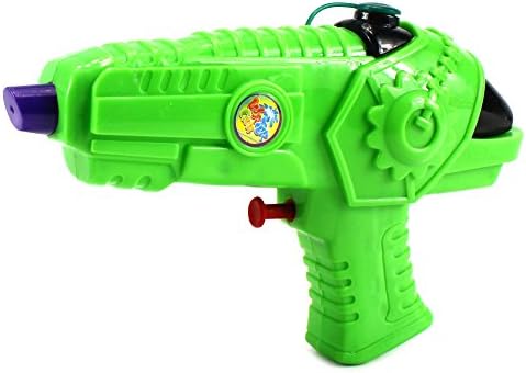 Mini Gear Blaster 7.5" Single Nozzle Water Gun, Super Blaster Soaker (Colors May Vary)