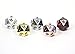 Ultimate! Solid Metal D20 Variety 5 Pack - Gold, Silver, Copper, Obsidian, Pearl - Polyhedral Twenty-Sided Dice Set