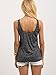 ROMWE Women's Boat Anchor Print Sleeveless Tank Tops Vest Blouse