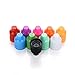 JIUZHU 20 Pieces 30ML LDPE Squeezable Plastic Dropper Bottle Bulk with Childproof Cap and Thin Tip (10 Colors)