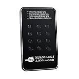 MXtechnic Encrypted USB 3.0 AES Lock HDD Caddy External Enclosure For 2.5