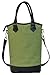 Vina 2 Bottle Wine Tote Bag - Thermal Insulated Champagne Purse Cooler Carrier with Strong Handle and Shoulder Strap, Great for Travel and Restaurants, Picnics, Green