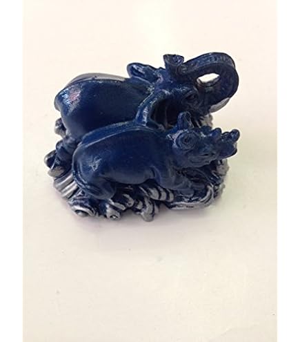 Amazon.com: Feng Shui Blue Elephant and Rhinoceros for Protection
