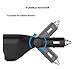 2 Sockets 12V/24V Cigarette Lighter Splitter, 120W 3.4A Dual USB Car Charger Adapter with Voltage Display (Black)