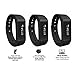 OUMAX FIT T3 Activity and Fitness Tracker (Pack Includes 3 Colored Bands)