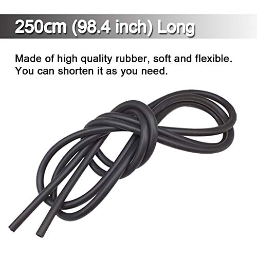 Universal Windshield Washer Nozzle Fluid Hose Kit 2.5 Meters with 6 Pcs Hose Connectors Suitable for Most of Car Washer Fluid Tubing