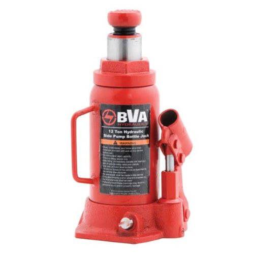 BVA Hydraulics J10125 12 Ton Manual Bottle Jack Industrial