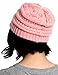 Tough Headwear Womens Winter Hat - Warm Chunky Cable Knit Beanies - Winter Beanie Hats for Women Cold Weather - Beanies Women Pink