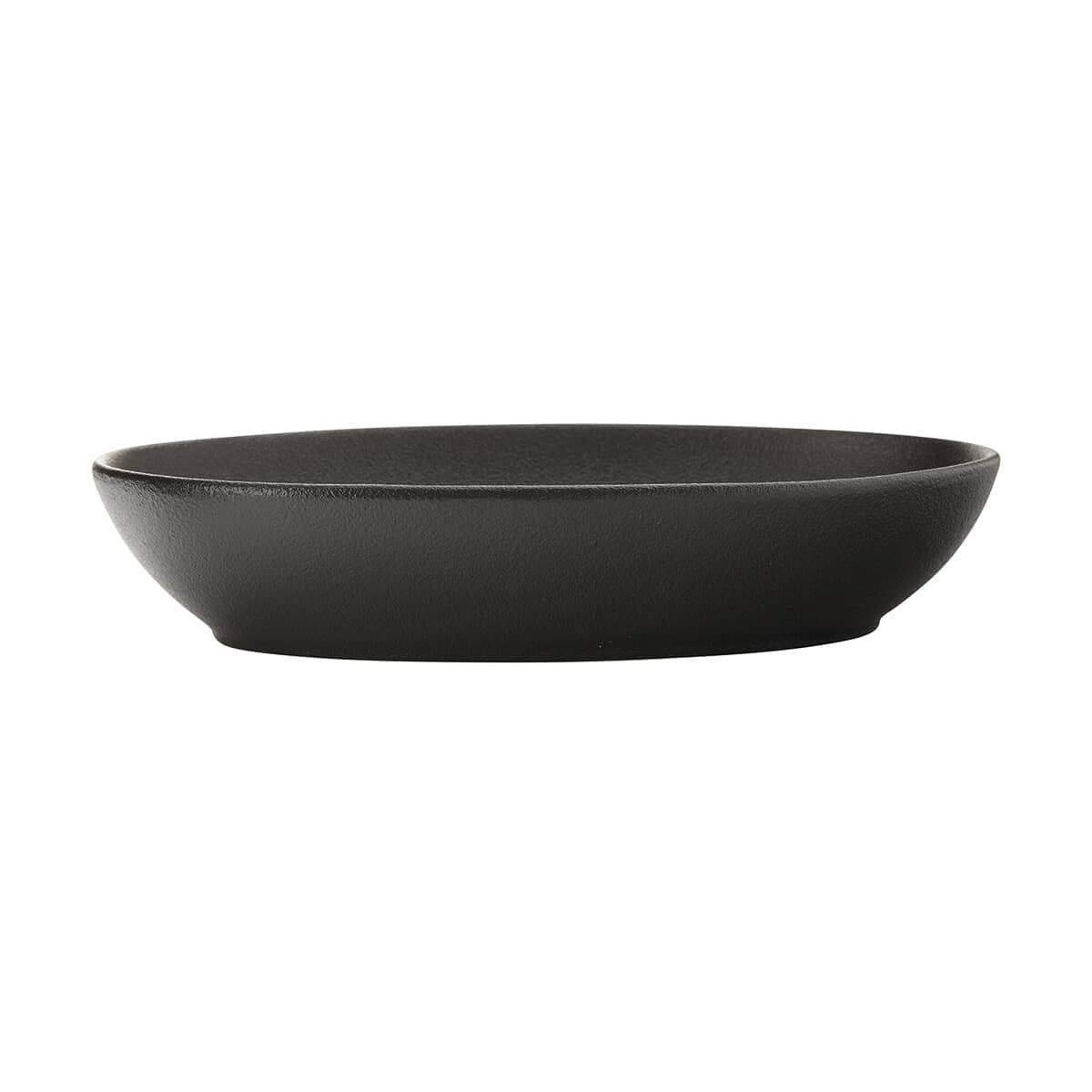 Maxwell & Williams Caviar Serving Bowl, Oval, Porcelain, Black, 3 x 2 cm
