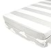 Pack N Play Playard Sheet Set - 2 Pack - Fitted, Soft Jersey Cotton Portable Crib Sheet - Baby Bedding in Grey Stripes & Clouds by Mumby