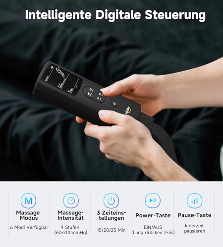 ALLJOY Leg Massager Leg Massager Leg Compression Massager Helps Relieve Muscle Fatigue