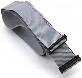 2PCS 100CM 26P 26 Way F/F IDC Flat Ribbon Cable Connector Gray