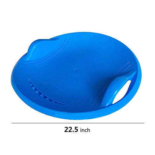 HLovebuy Sleigh Snow Sled, Children's Snow Saucer Sleds Tube Skiing Tools, Plastic Toboggan Snow Sled with Pull Rope for Kids Adult Grass Skiing/Sand Boarding/Skiing