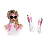 Disguise Women's Pink Ranger Adult Costume Accessory Kit, Pink, One Size