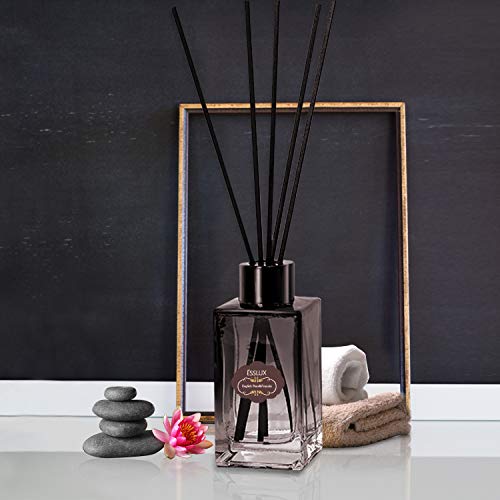 ESSLUX Reed Diffuser, Home Fragrance Premium Quality for Home and Office, Air Freshener & Home Decor & Ideal Gift-English Pear&Freesia