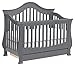 Million Dollar Baby Classic Ashbury 4-in-1 Convertible Crib with Toddler Bed Conversion Kit in Manor Grey, Greenguard Gold Certified