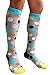 Compression Socks for Men & Women - BEST Graduated Athletic Fit for Running, Nurses, Shin Splints, Flight Travel, & Maternity Pregnancy - Boost Stamina, Circulation & Recovery (Dancing Dots, L/XL)