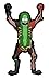 Pickle Rick V2 3D PVC Morale Patch By Tactical Outfitters