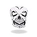 Hot Leathers FMA1012 Skull Neoprene Face Mask (Black/White)