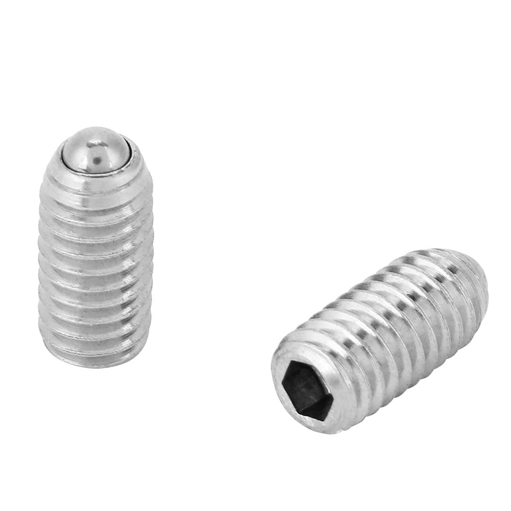 M3 304 Stainless Steel Spring Hex Socket Ball Point Grub Plunger Screw Set 20Pcs(M3*8MM)