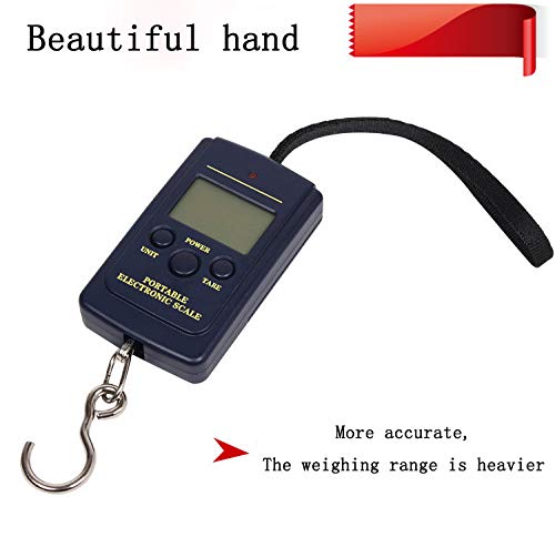 Backlight 40kg Electronic Scale Portable Hook Scale Hoisting Scale Spring Scale - Thumbnail 2