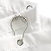 Riyidecor 18-Pack Metal Shower Hooks Chrome Stainless Steel Shower Curtain Rings for Bathroom Shower Curtain Rod Rustproof