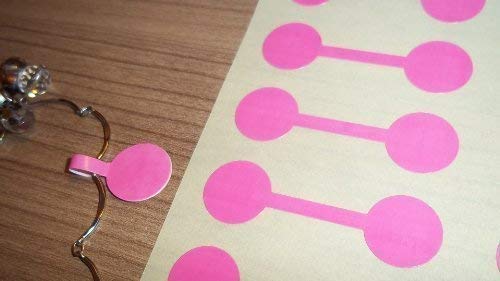 150 Pink Circular Jewellery Price Labels/Price Stickers/Dumbell Shaped Labels