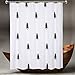 COSCOV Mildew Resistant Fabric Anti-Bacterial Shower Curtain Liner Set, 72x72 White, Cedar Art Print, Non Toxic, Eco-Friendly, No Chemical Odor, Heavy Duty Grommets PEVA Home Decor Bathroom Curtain