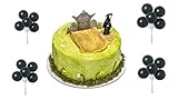 Grim Reaper & Gravestone Cake Topper PLUS 4 Black