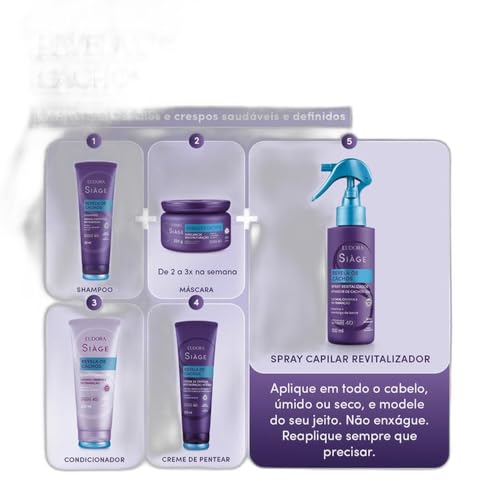 Eudora Creme Para Pentear Siàge Revela Os Cachos 270ml