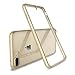 Luvvitt Clear View iPhone 7 Plus/iPhone 8 Plus Case with Hybrid Scratch Resistant Back and Shock Absorbing Bumper for Apple iPhone 7 Plus (2016) and iPhone 8 Plus (2017) - Gold