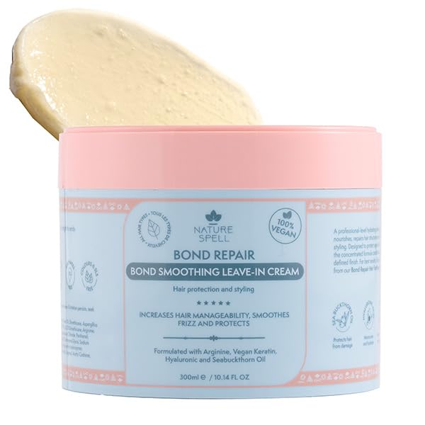 Photo 1 of Nature Spell Bond Repair Leave in Cream For All Hair, Protection & Styling, Leave in Conditioner, Vegan,10.14 Fl Oz