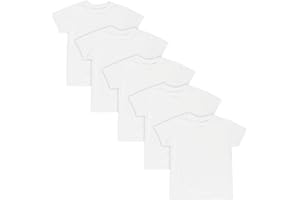 Hanes Boy's 5 Pack Crew Shirt