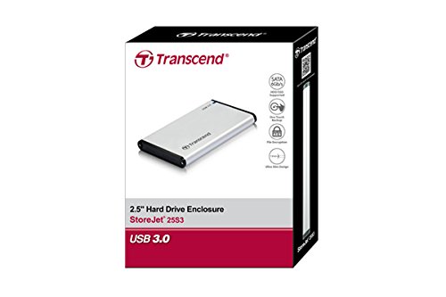 Transcend StoreJet USB 3.0 External Hard Drive Enclosure (TS0GSJ25S3)