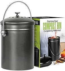 Utopia Kitchen Compost Bin for Kitchen Countertop